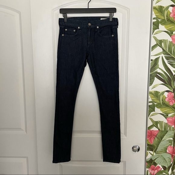 Rag & Bone Mid Rise Skinny Japanese Denim 26 - Picture 3 of 8